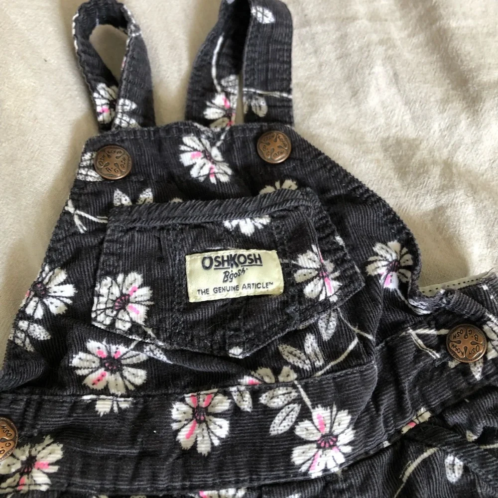 Floral OshKosh B’gosh overalls 3 months - Picture 2 of 4